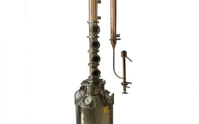 13 Gallon 50L Copper Alcohol Distiller with 3″ Copper Reflux Column Still