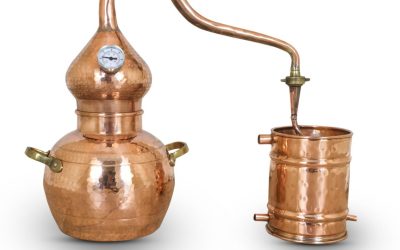 Premium Copper Moonshine & whiskey Alembic Still 3 L w/thermometer aprox 1Gallon