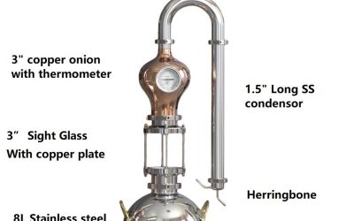 HooLoo(Guard) 8L pot still With/Without  Sight Glass