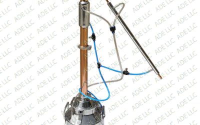 5 Gallon Still with 2″ Copper & Stainless Reflux Column, w/Cooling Kit