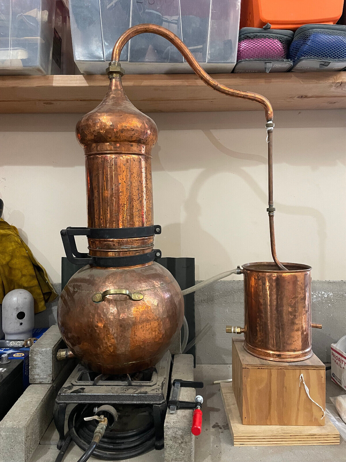 Copper 20 Liter Still for Plant waters, hydrosols and essential oil ...