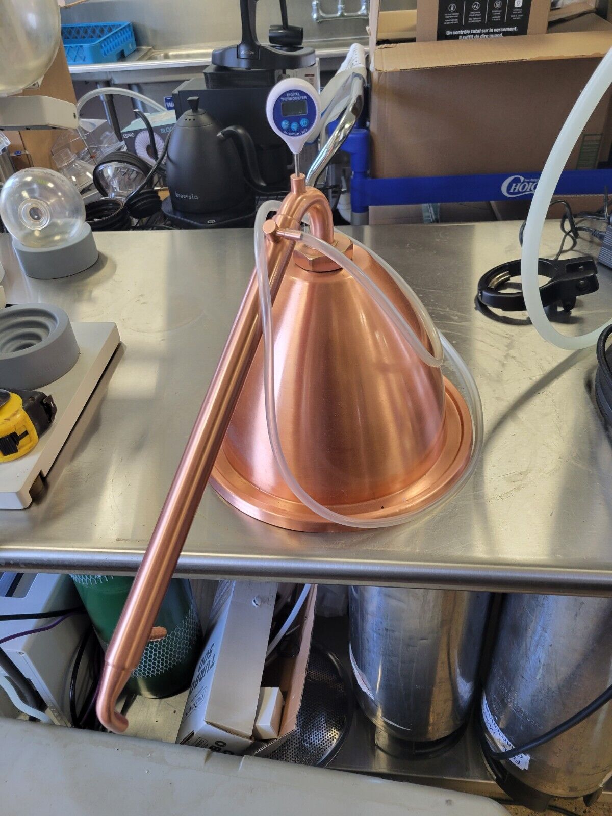 thumbnail image 2 of Universal Fit Copper Alembic Dome Still Top – Fits Most 35L Electric Boilers – Made In USA 2 of 6