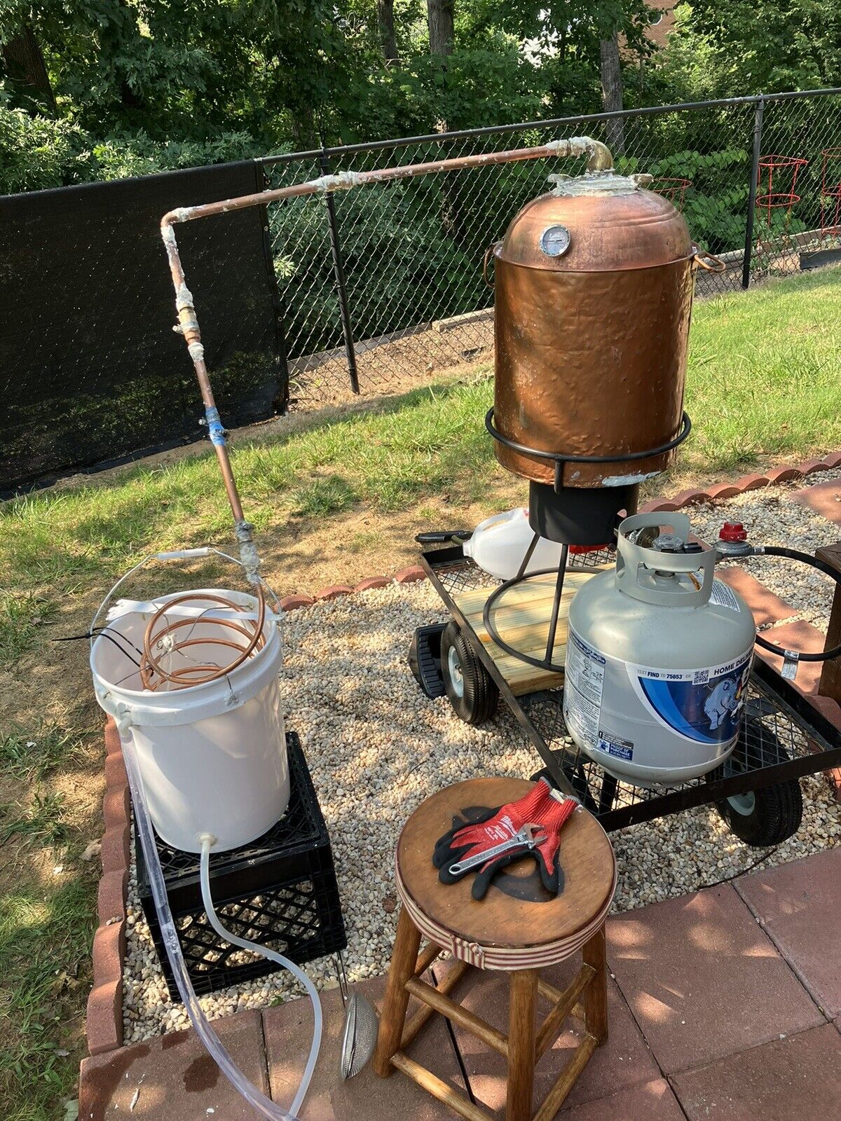 10 gallon copper moonshine still - Copper Wine Art