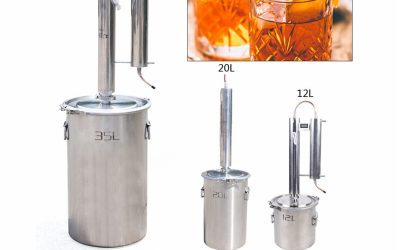 12/20/35L Water Wine Alcohol Water Distiller Moonshine Still Brewing Boiler Kit