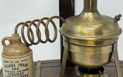 Moonshine Whiskey Still Electric Table Lamp Mancave MCM Unique Vintage