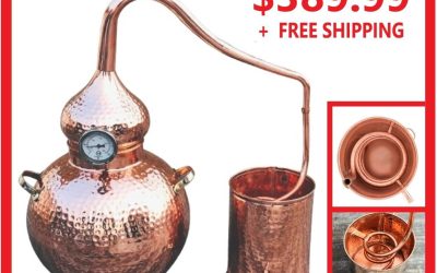 5 Gallon Pure Copper Alembic Still for Whiskey, Moonshine Essential Oils NEW