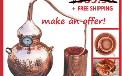 5 Gallon Pure Copper Alembic Still for Whiskey, Moonshine Essential Oils NEW