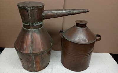 VTG/Antique Copper Moonshine Still A Man Cave MUST! Both Pieces!