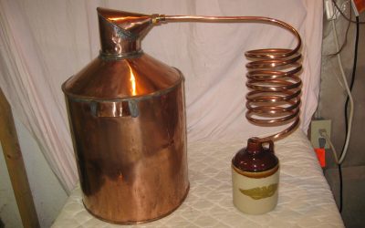 Antique 6-7 Gal Copper Moonshine Still w/Coil+A Nice Eagle JUG-A  MAN CAVE MUST!