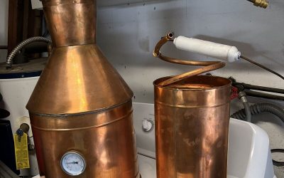 5 Gallon Copper Still And Condenser