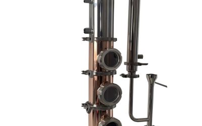 4″ Moonshine Copper Reflux Still Tower with Copper Bubble Plates