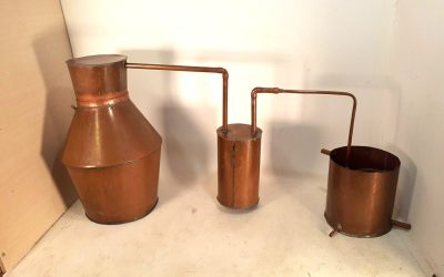 Traditional Vintage Old School Copper Still