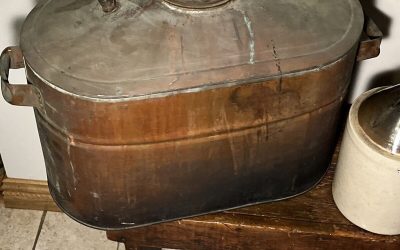 Rare Antique Copper Moonshine Boiler/Still Setup With Funnel, Copper Pot & Jug!!