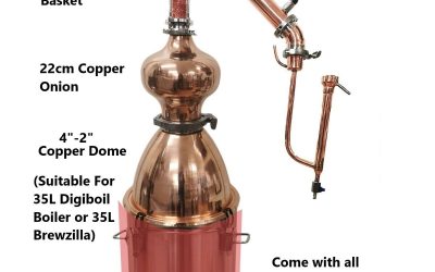 35L Copper Pot still Condenser Kit V3512 With/Without Sight Glass No Boiler