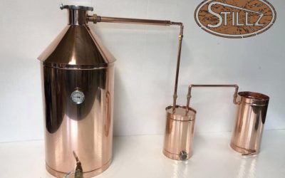 Copper  StillZ 20 Gal.  With 4” CapLogic 5 Gal. Thumper /2.8 Gal worm