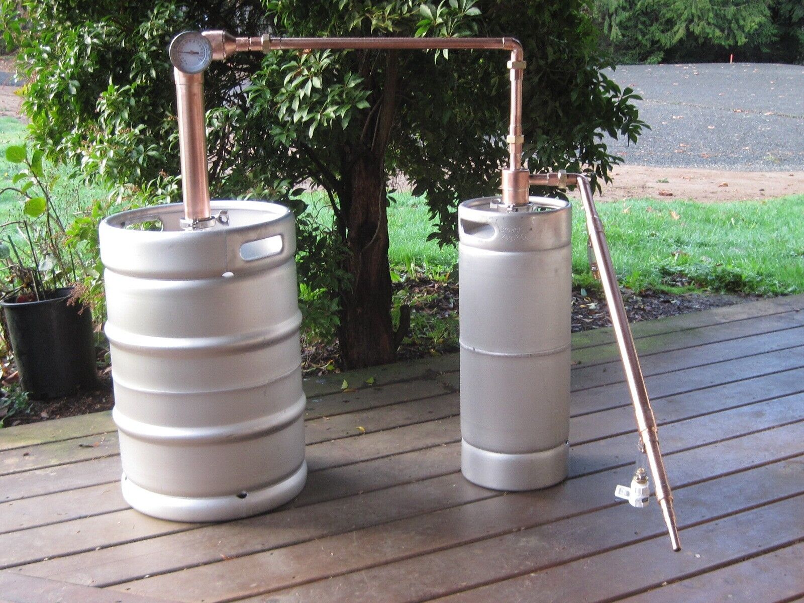 Beer Keg Kit 2" inch Copper Pipe Moonshine Pot Whiskey Still KEGS NOT