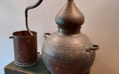 Vintage Copper Hammered Distillery Alembic Still Moonshine Good Size 10 Litres