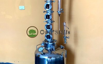 26 Gallon 100L Copper Reflux Still with 4″ CopperFlute Column